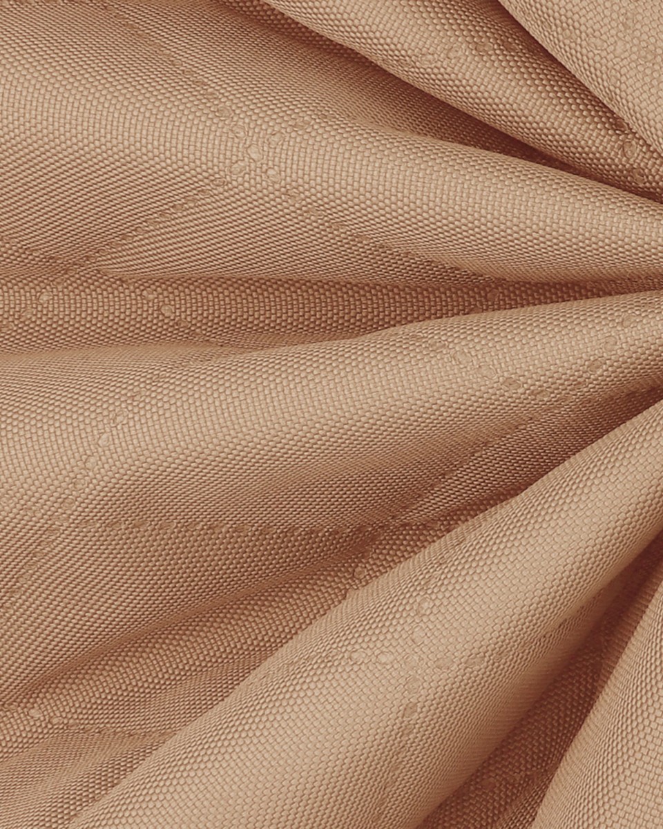 POLYESTER-STEPPSTOFF 600D PU-BESCHICHTET KAROBEIGE 160 CM