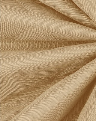 POLYESTER-STEPPSTOFF 600D PU-BESCHICHTET KARO HELLBEIGE 160 CM
