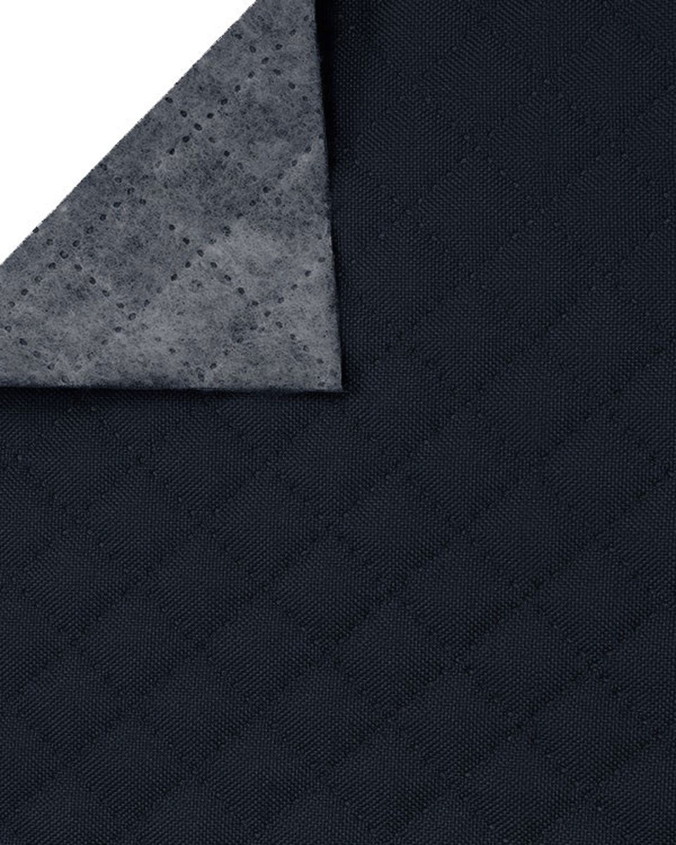 Polyester-steppstoff 600d pu-beschichtet karo dunkelblau 160 cm