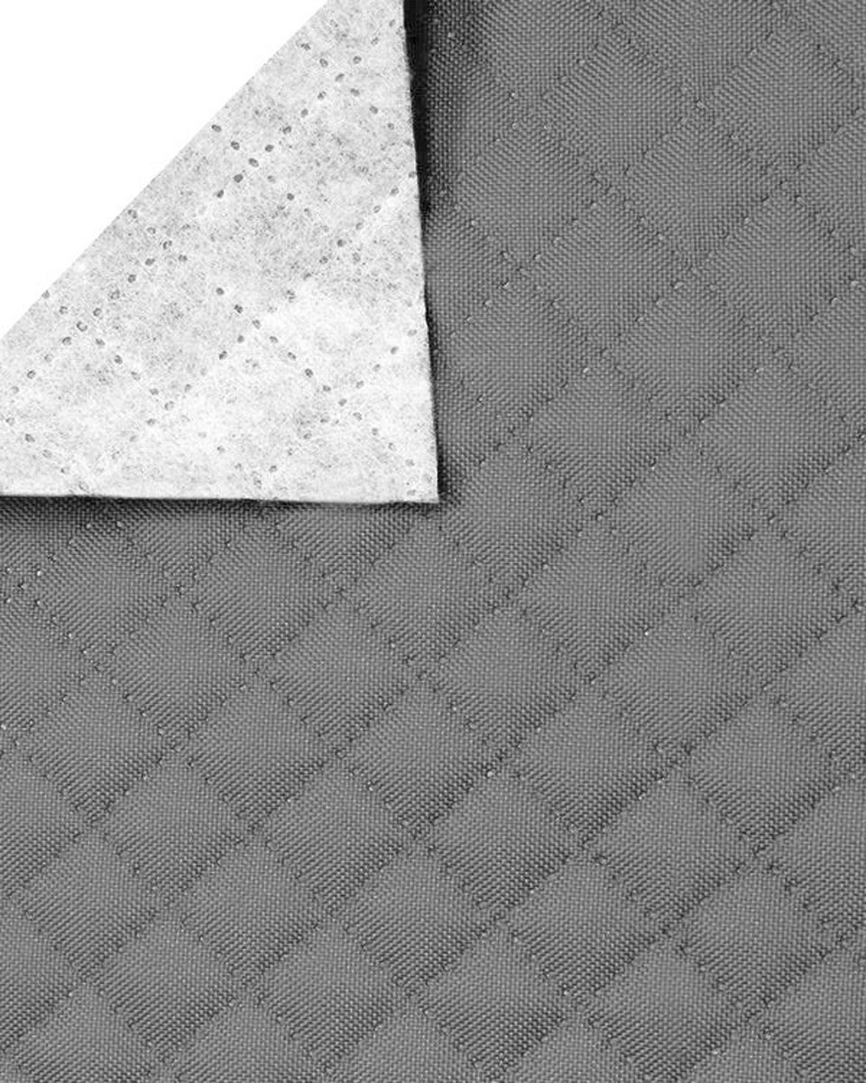 Quilted polyester fabric Oxford 600d pu*2 waterproof karo (134) grey 160 cm