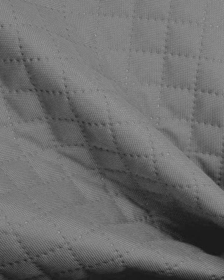 Quilted polyester fabric Oxford 600d pu*2 waterproof karo (134) grey 160 cm