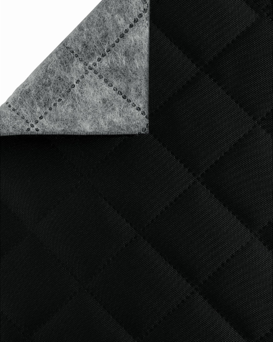 QUILTED POLYESTER FABRIC OXFORD 600D PU*5 WATERPROOF KARO (156) DARK GREY 160 CM