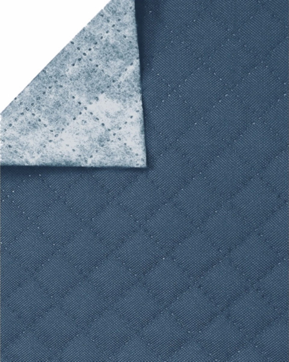 Quilted polyester fabric Oxford 600d pu*2 waterproof karo (352) blue