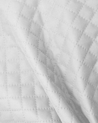 Quilted polyester fabric Oxford 600d pu*2 waterproof karo (501) white 160 cm