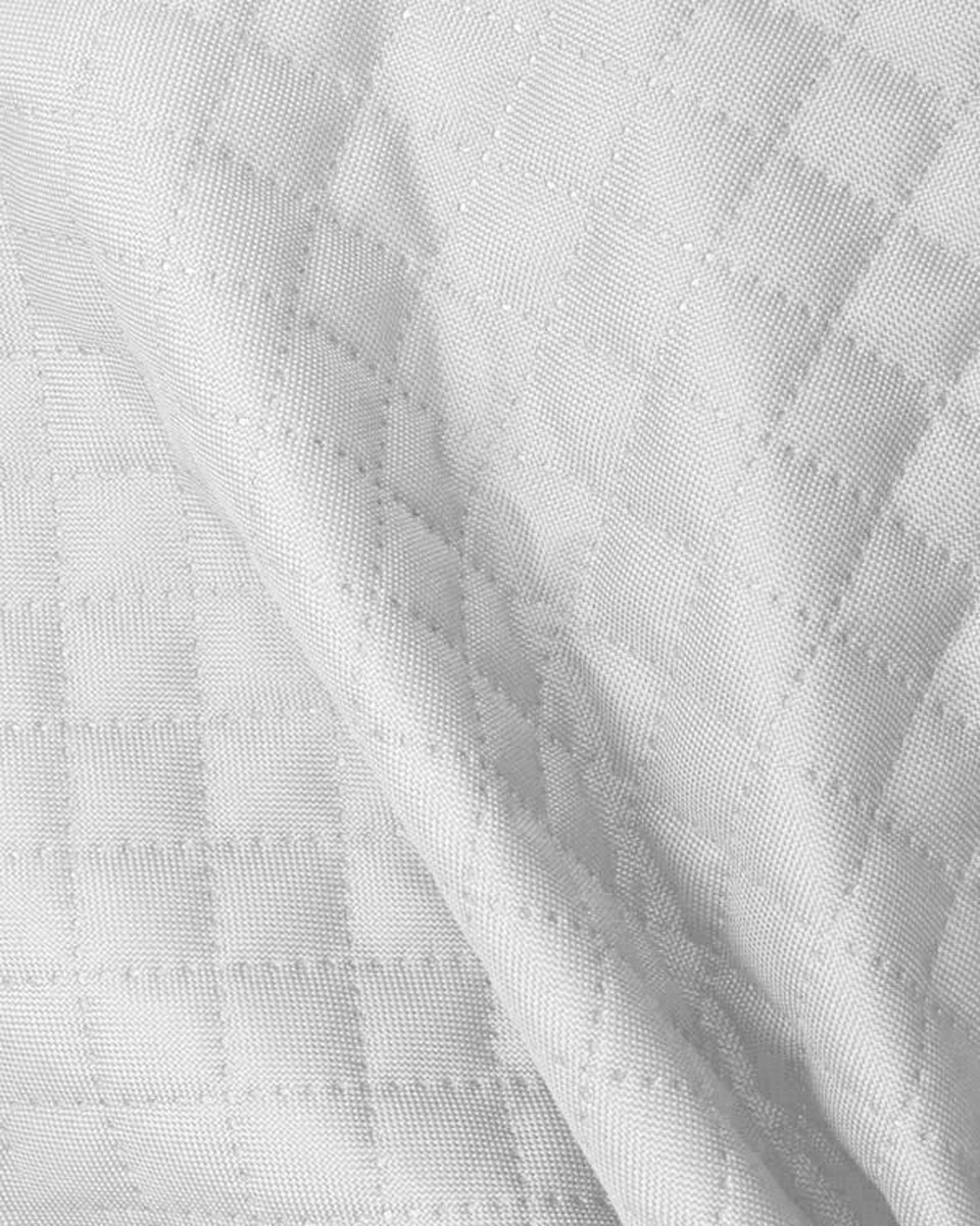 Polyester-steppstoff 600d pu-beschichtet karo (501)weiß 160 cm