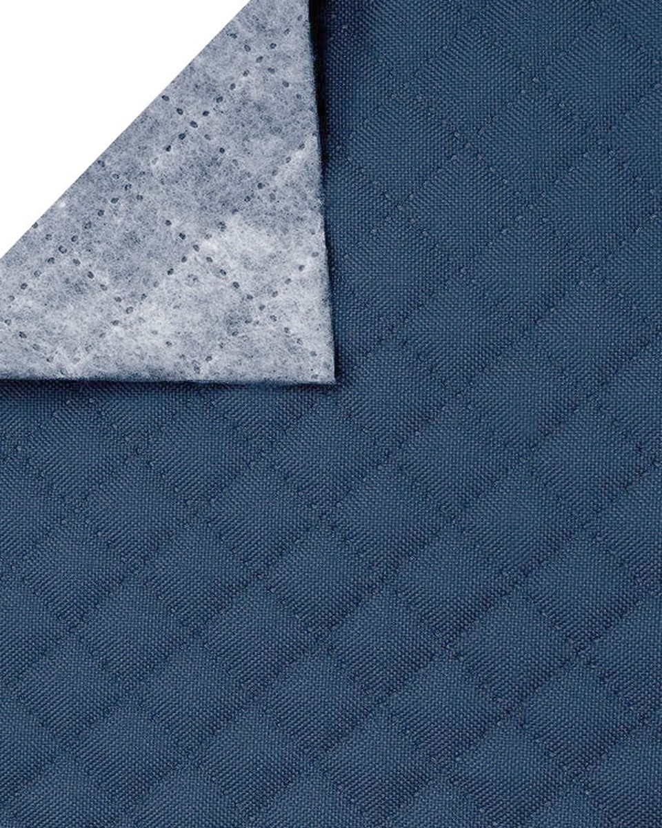 Quilted polyester fabric Oxford 600d pu*2 waterproof karo (558) navy blue 160 cm