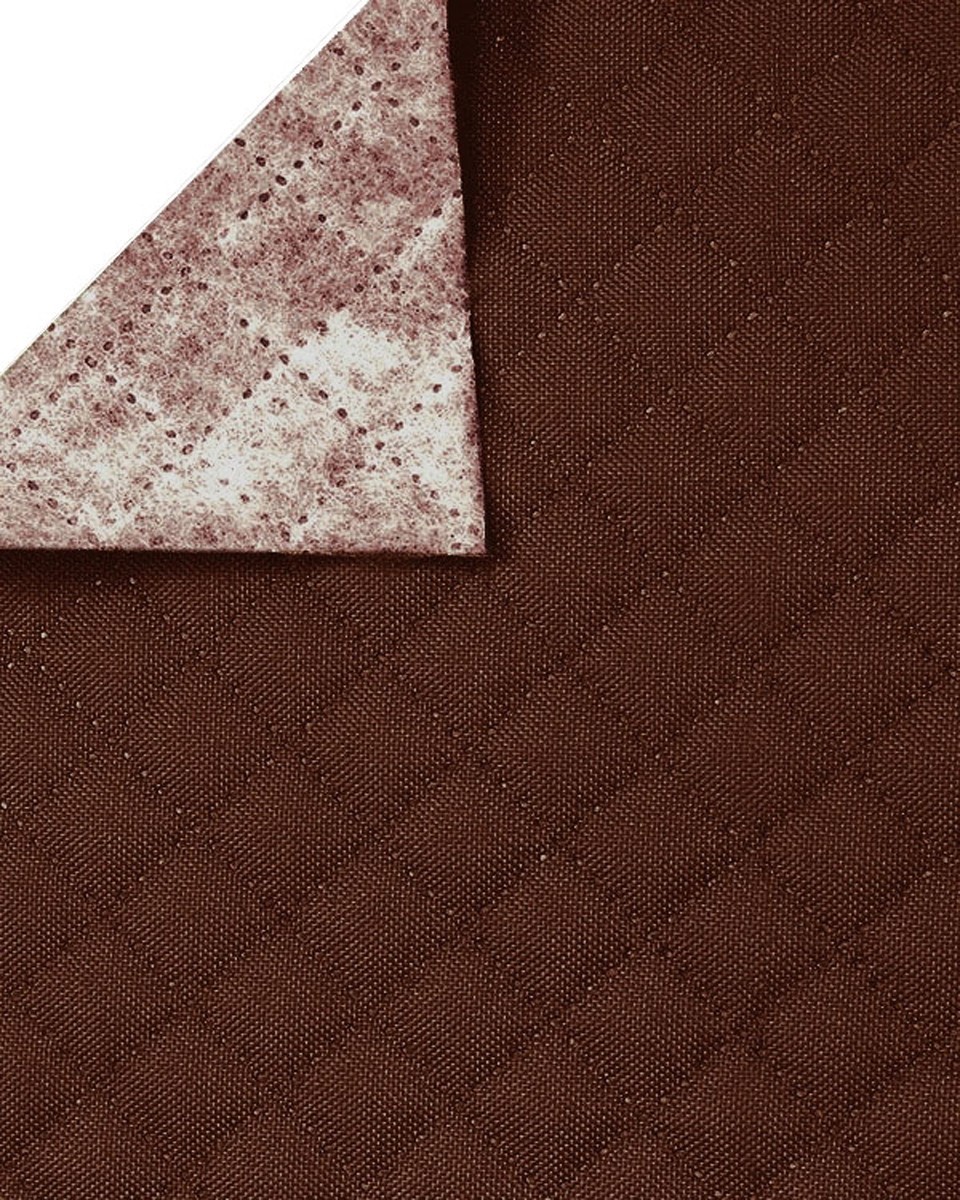 Quilted polyester fabric Oxford 600d pu*2 waterproof karo (568) brown 160 cm