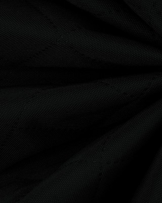 POLYESTER-STEPPSTOFF 600D PU-BESCHICHTET KARO SCHWARZ 160 CM