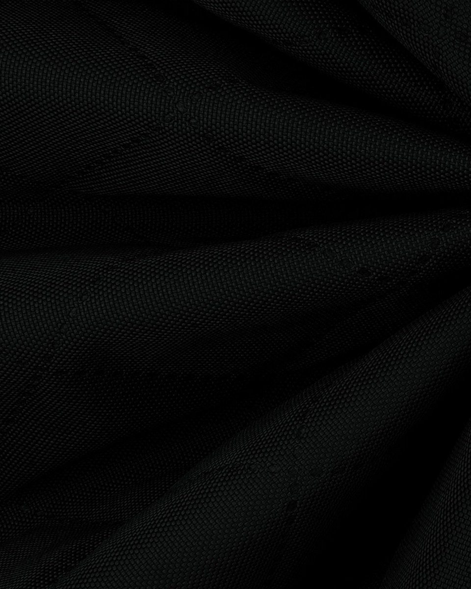 QUILTED POLYESTER FABRIC OXFORD 600D PU*5 WATERPROOF KARO (580) BLACK 160 CM