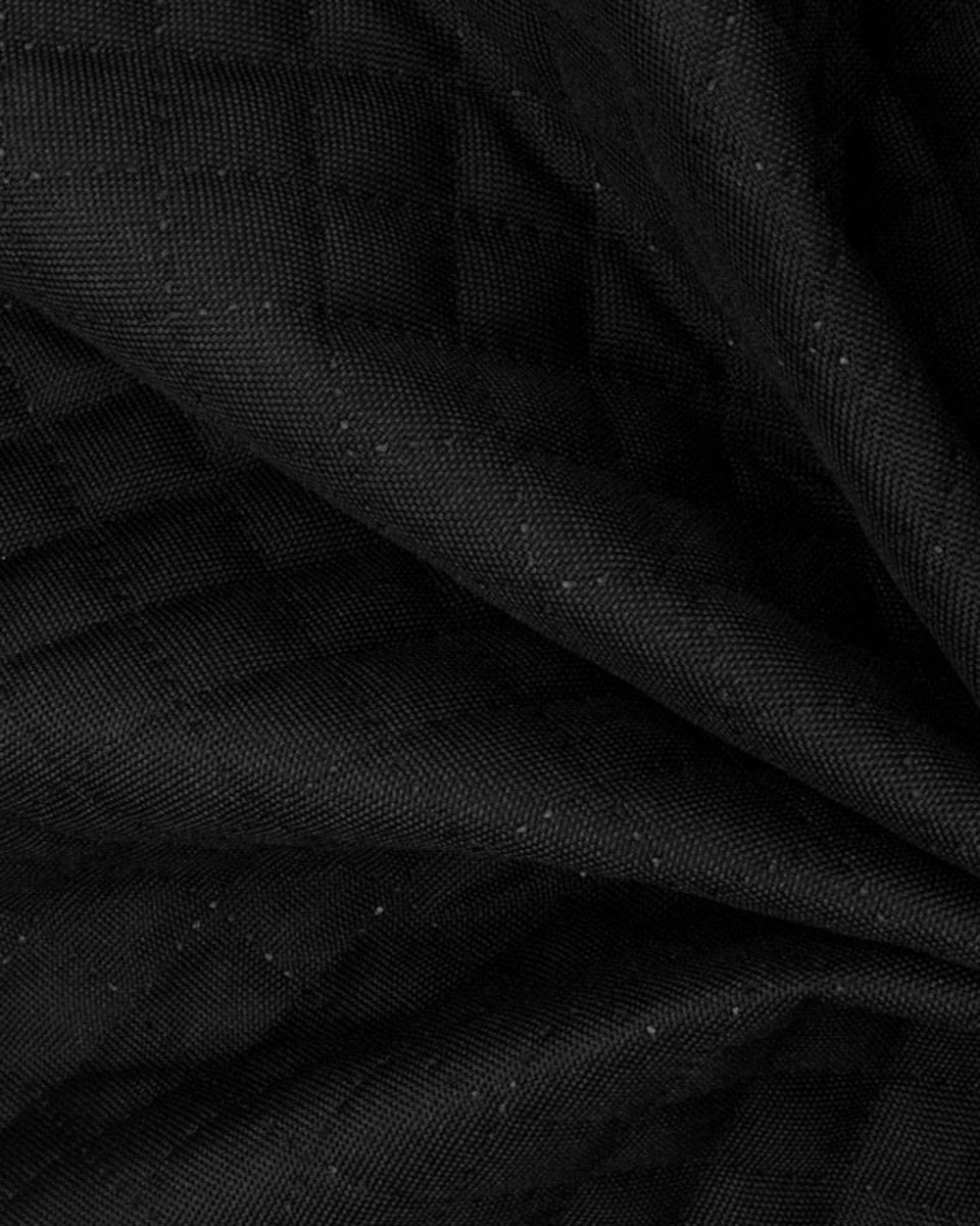 Polyester-steppstoff 600d pu-beschichtet karo schwarz 160 cm