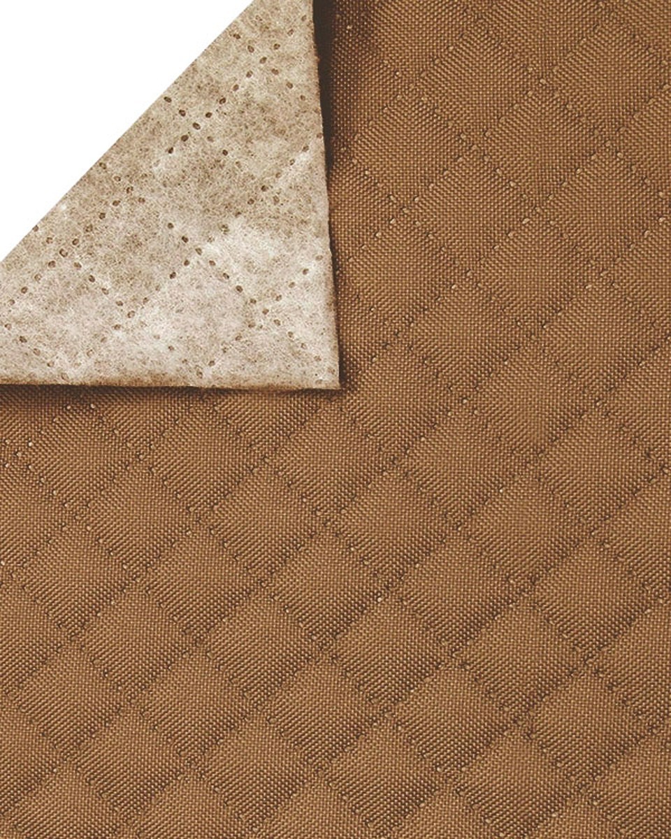 Polyester-steppstoff 600d pu-beschichtet karo dunkelbeige 160 cm