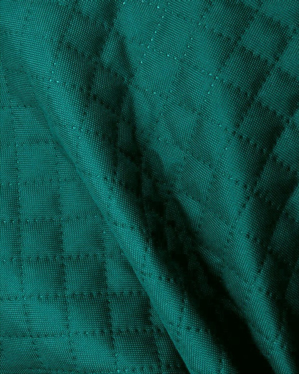 QUILTED  POLYESTER FABRIC OXFORD 600D PU*5 WATERPROOF KARO (906)&nbspMARINE 160 CM