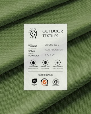 Waterproof Oxford Fabric 600D PU*2 UV (170) olive green