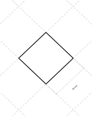 Tkanina pikowana 420D PU 5x5 neon żółty (1005) karo