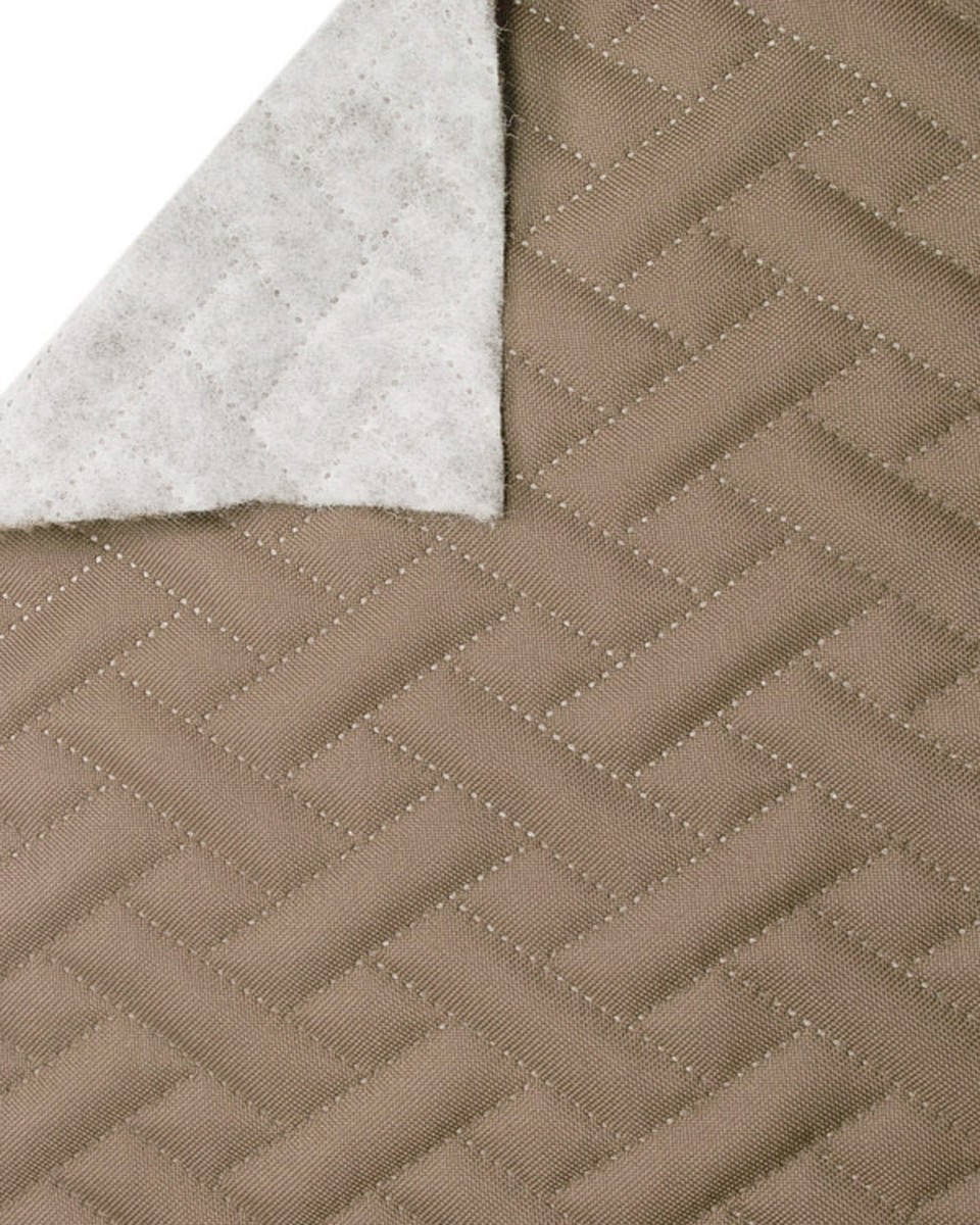Quilted polyester fabric Oxford 600d pu*2 waterproof premium (894) dark beige 158 cm