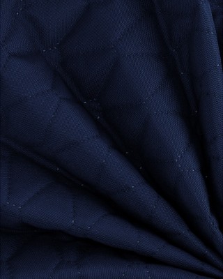 Quilted polyester fabric Oxford 600d pu*2 waterproof (058) navy blue 160 cm