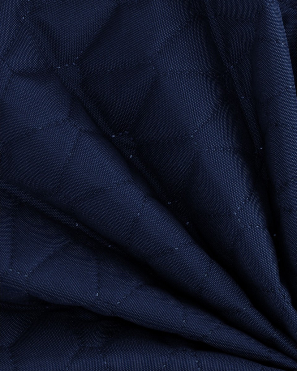 Quilted polyester fabric Oxford 600d pu*2 waterproof (058) navy blue 160 cm