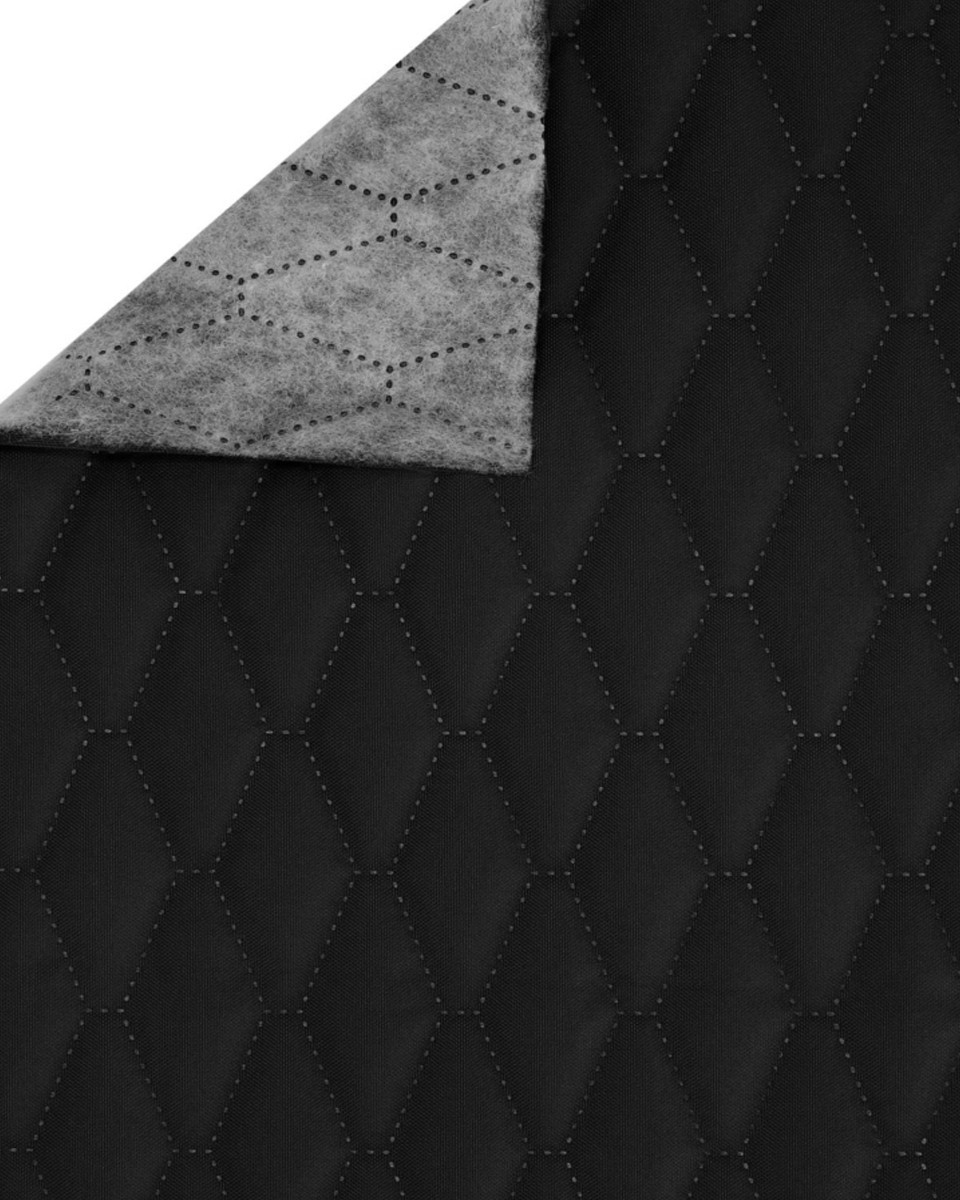 Polyester-steppstoff 600d pu-beschichtet premium schwarz 160 cm