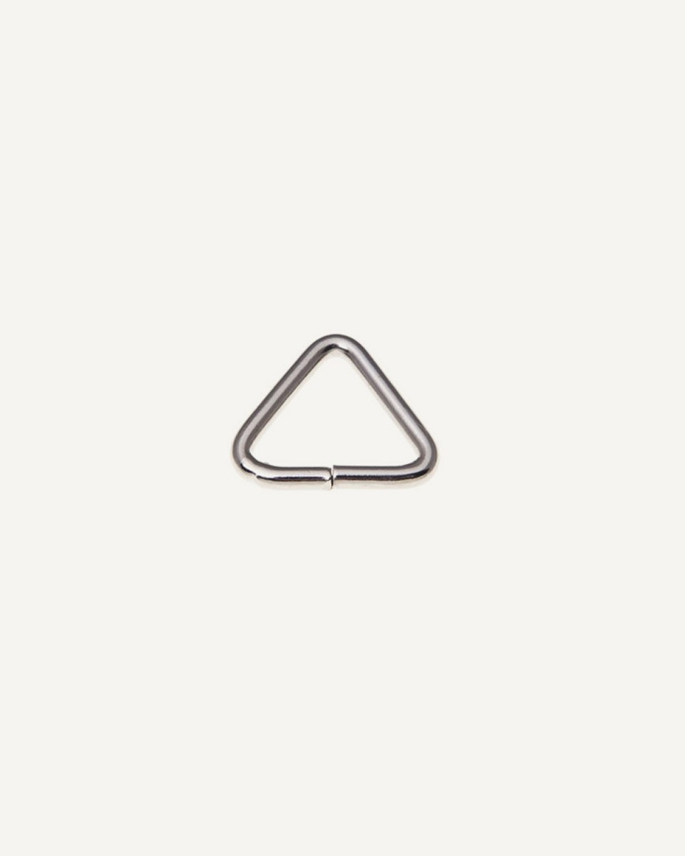 DREIECK AUS METALL 20/18/3 MM  NICKEL DRAHT 100     ST.
