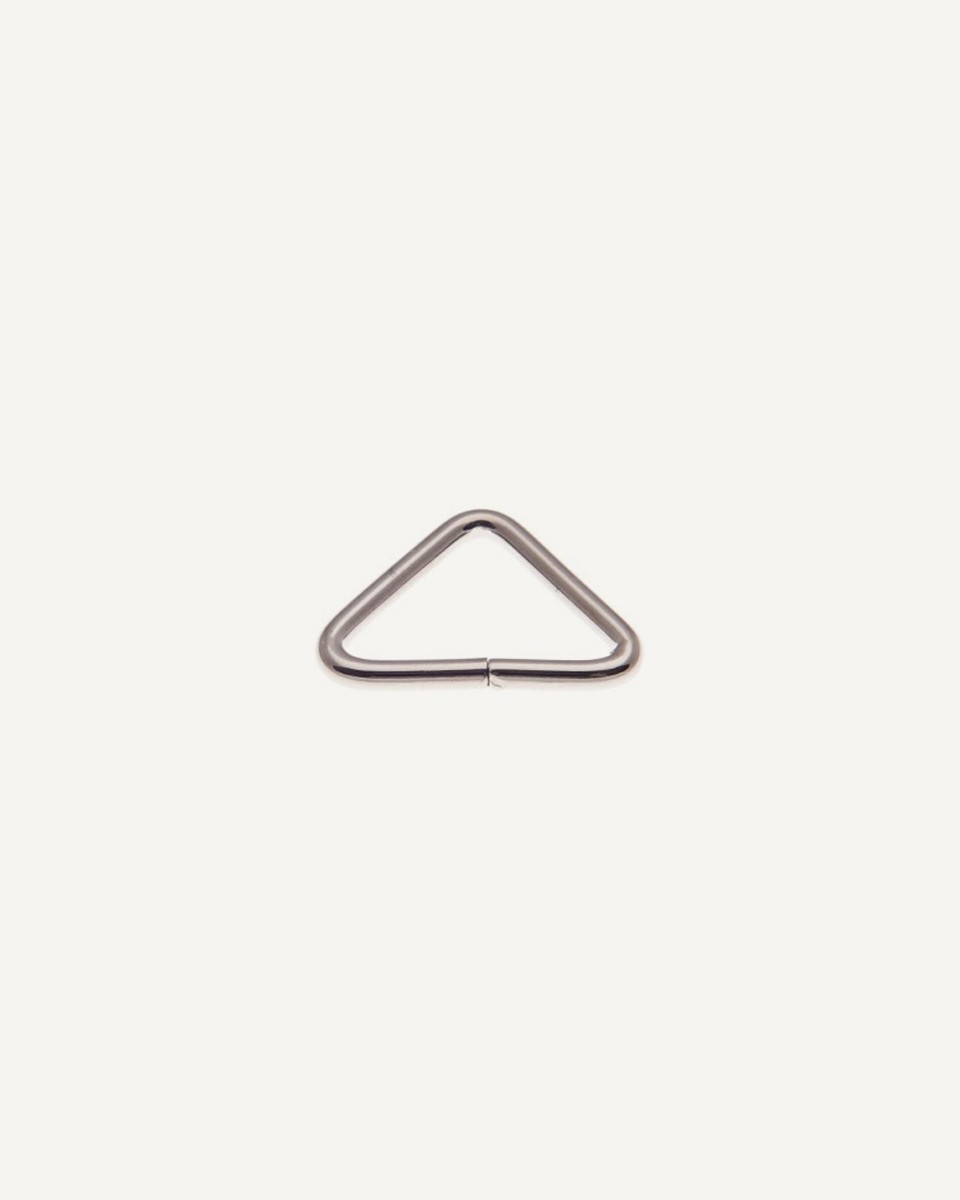 DREIECK AUS METALL 25/17/3 MM NICKEL DRAHT 100 ST.
