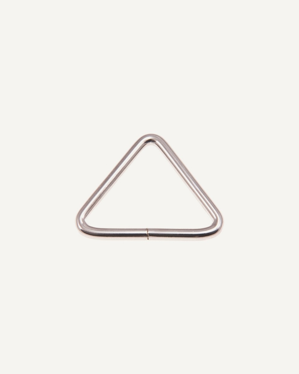 DREIECK AUS METALL 40/30/4 MM NICKEL DRAHT 100 ST.