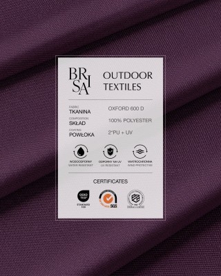 Wasserabweisender Oxford-Stoff 600D PU*2 UV (174) Violett