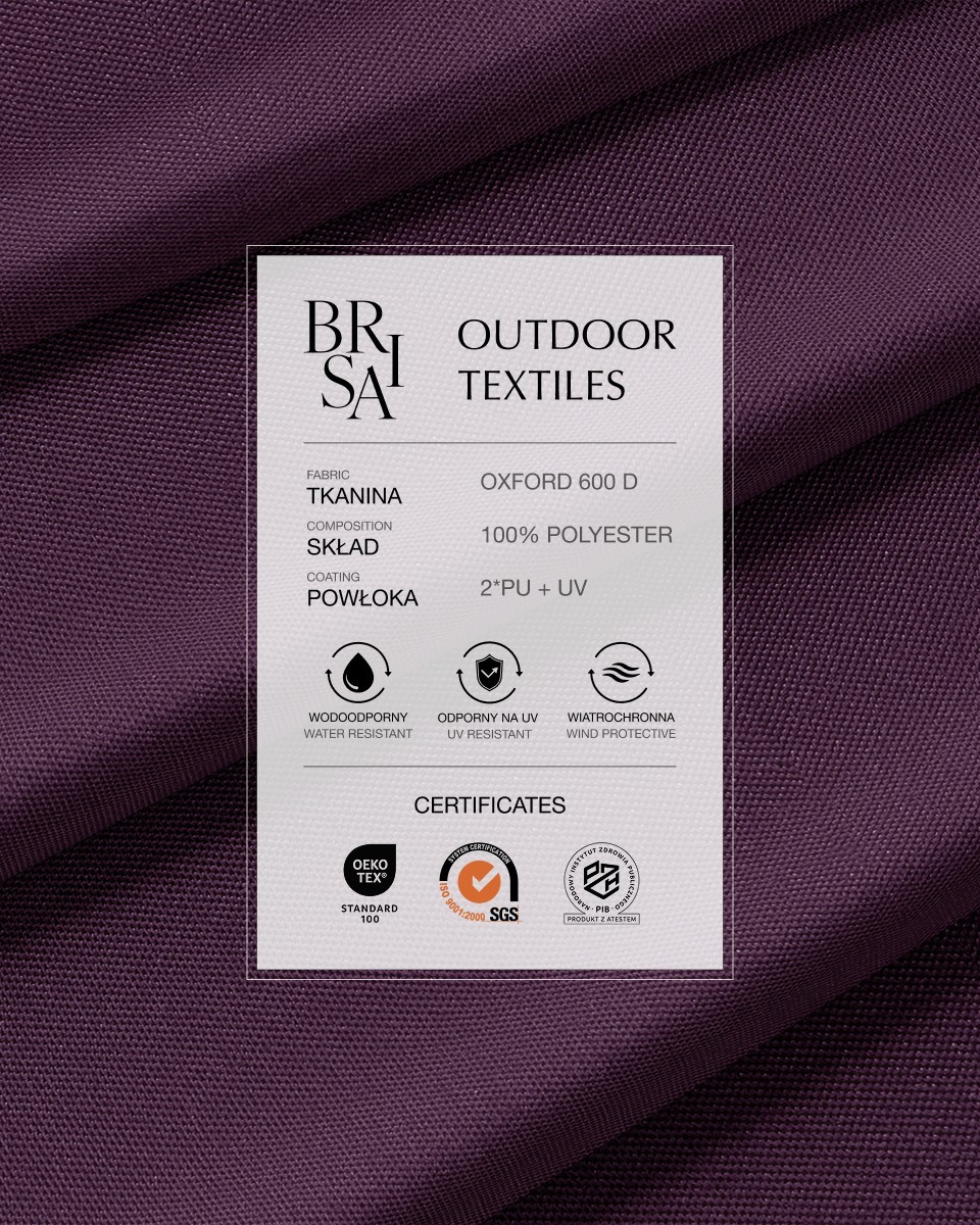 Waterproof Oxford Fabric 600D PU*2 UV (174) purple