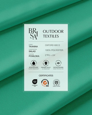Wasserabweisender Oxford-Stoff 600D PU*2 UV (533) Mintgrün