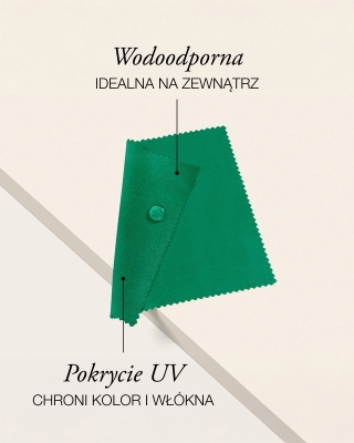 Tkanina wodoodporna Oxford 600D PU*2 UV (878) zielona