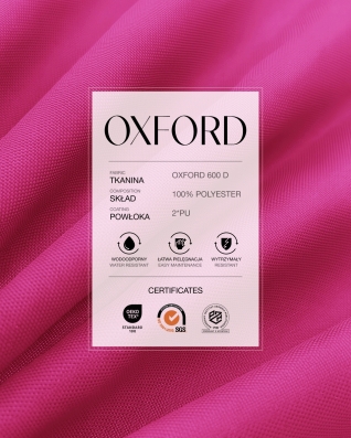 Polyesterová tkanina Oxford 600d pu (516) růžový 160 cm 50 m
