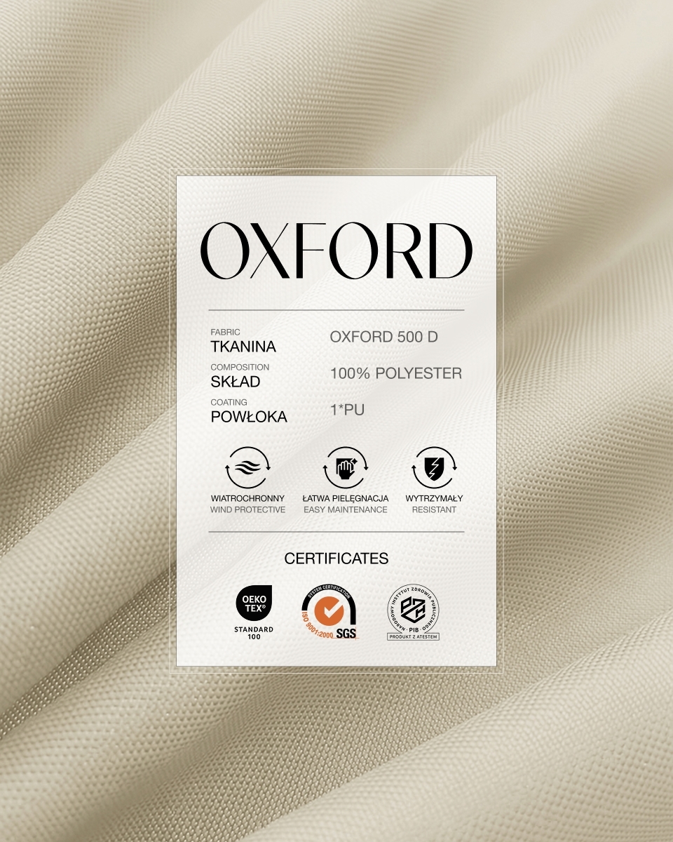 Polyester Oxford Fabric 500D PU (031) light beige