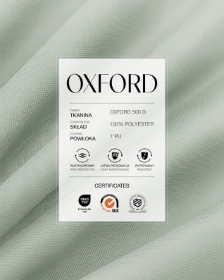 Polyester-Oxford-Stoff 500D PU (032)  Hellgrau