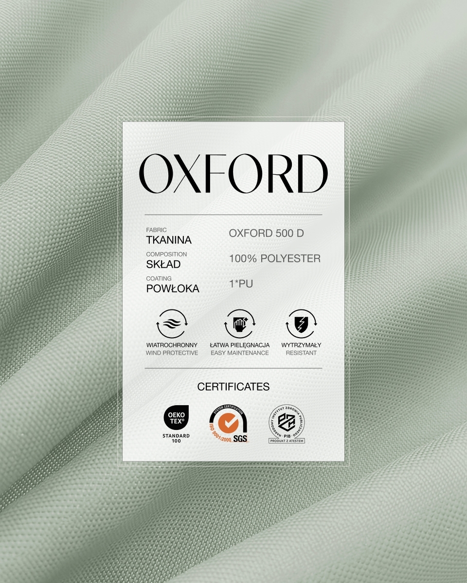Polyester Oxford Fabric 500D PU (032) Light  Grey