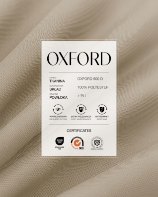 Полиэстеровая ткань Oxford 500D PU (098) бежевый
