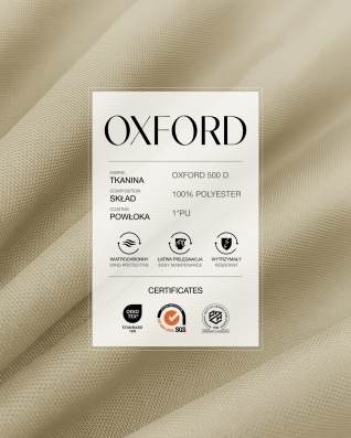 Полиэстеровая ткань Oxford 500D PU (101) светло бежевый