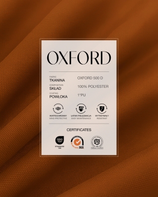 Полиэстеровая ткань Oxford 500D PU (102) ржавый