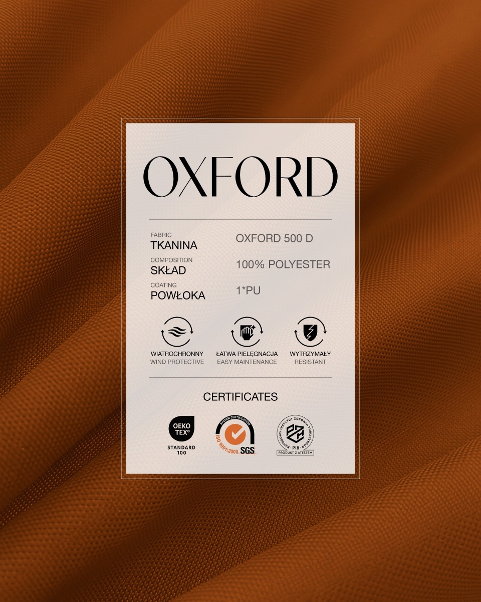 Полиэстеровая ткань Oxford 500D PU (102) ржавый