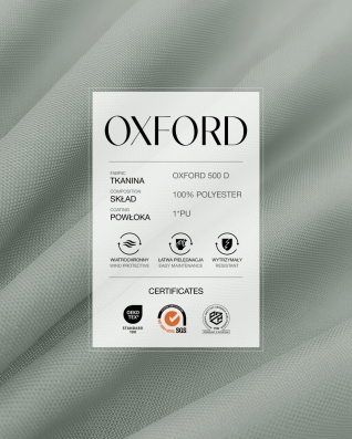 Polyester-Oxford-Stoff 500D PU (119) Grau