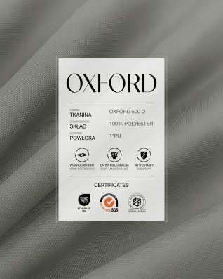 Polyester-Oxford-Stoff 500D PU (134) Grau