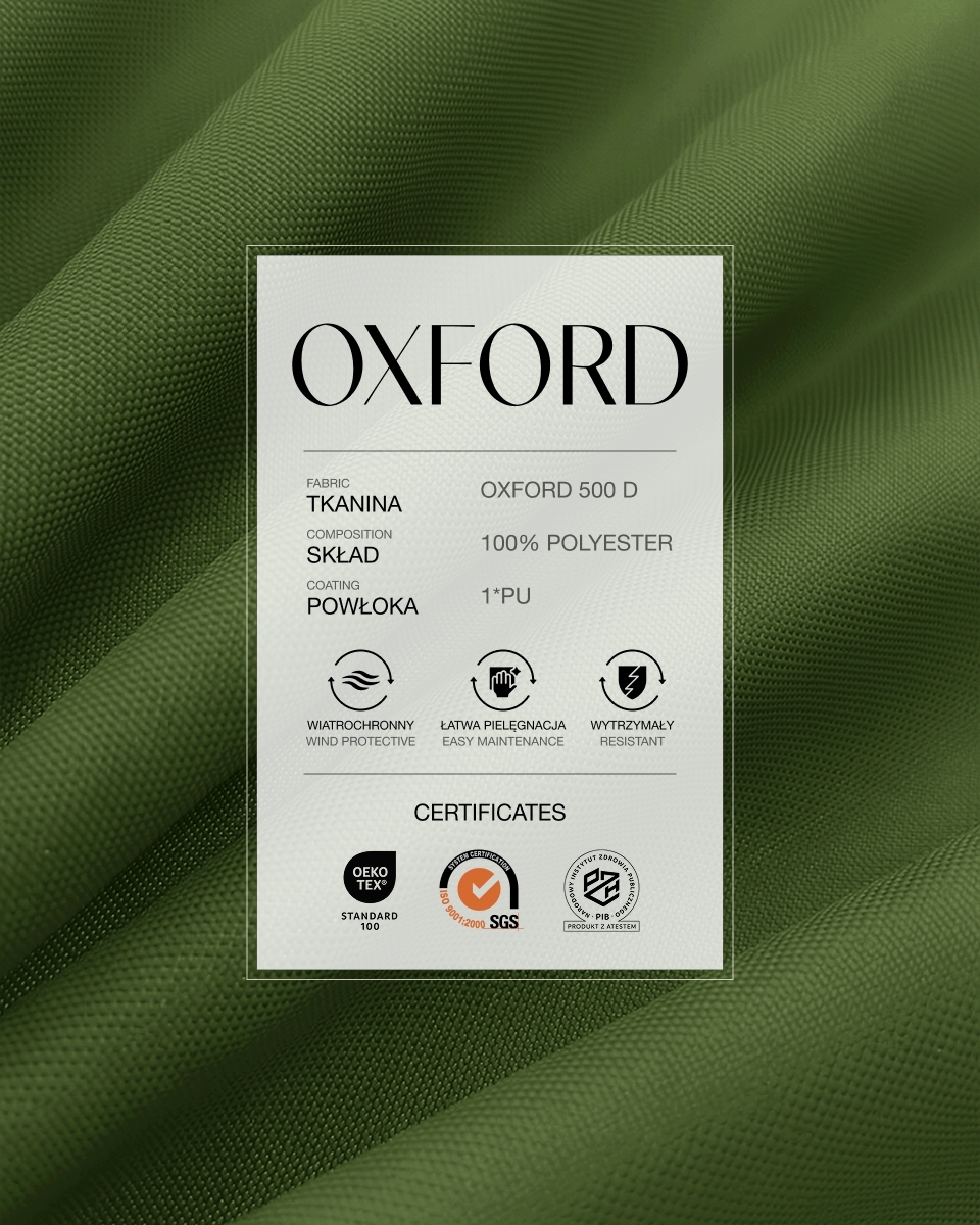 Polyester-Oxford-Stoff 500D PU (170) Olivgrün