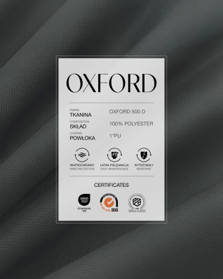 Polyester Oxford Fabric 500D PU (301)  graphite