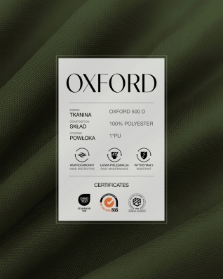 Polyester-Oxford-Stoff 500D PU (305) Olivgrün