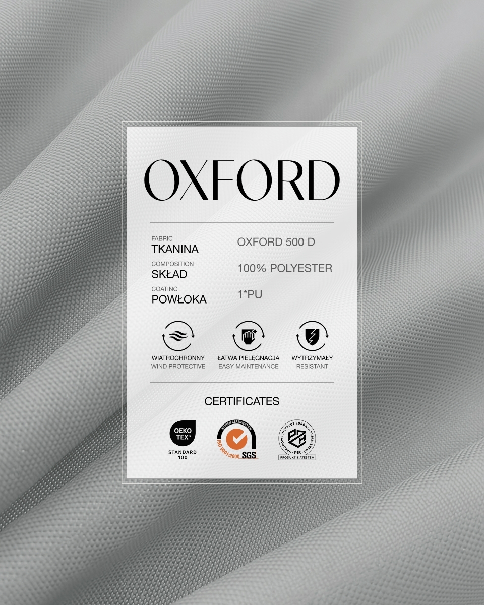 Polyester Oxford Fabric 500D PU (336) light grey Polyester Oxford Fabric 500D PU (336) light grey