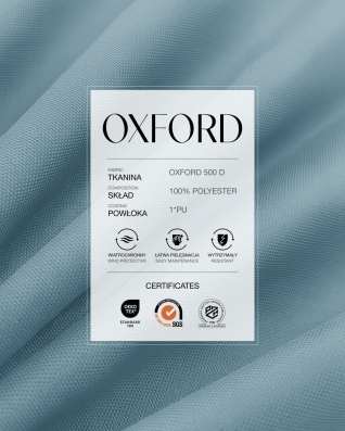 Polyester Oxford Fabric 500D PU (350) steel blue