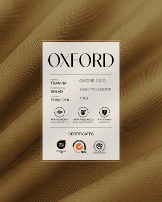 Tkanina poliestrowa Oxford 500D PU (508) jasnoruda