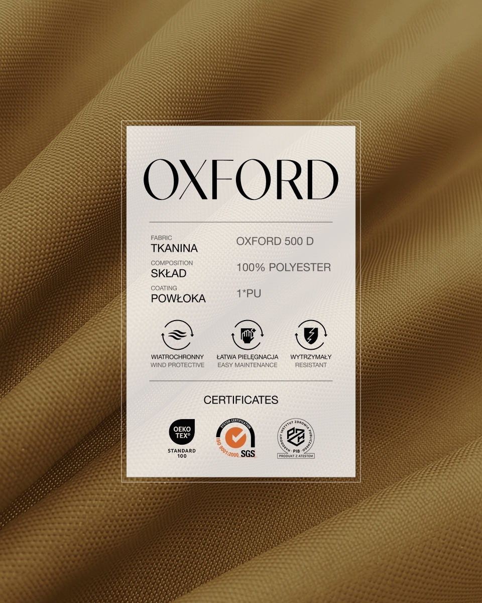Polyester Oxford Fabric 500D PU (508) light ginger