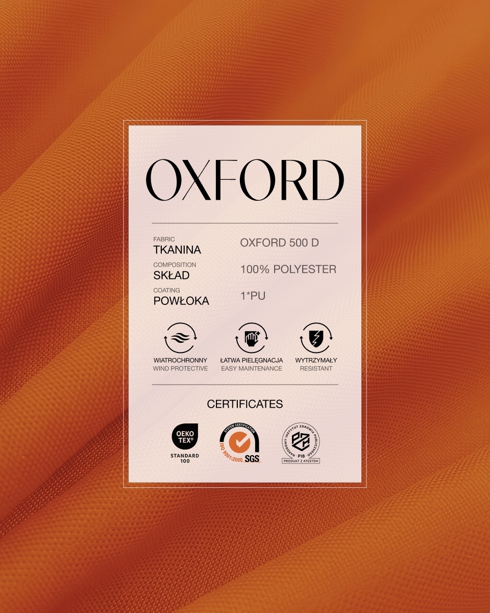 Polyester-Oxford-Stoff 500D PU (523) Orange