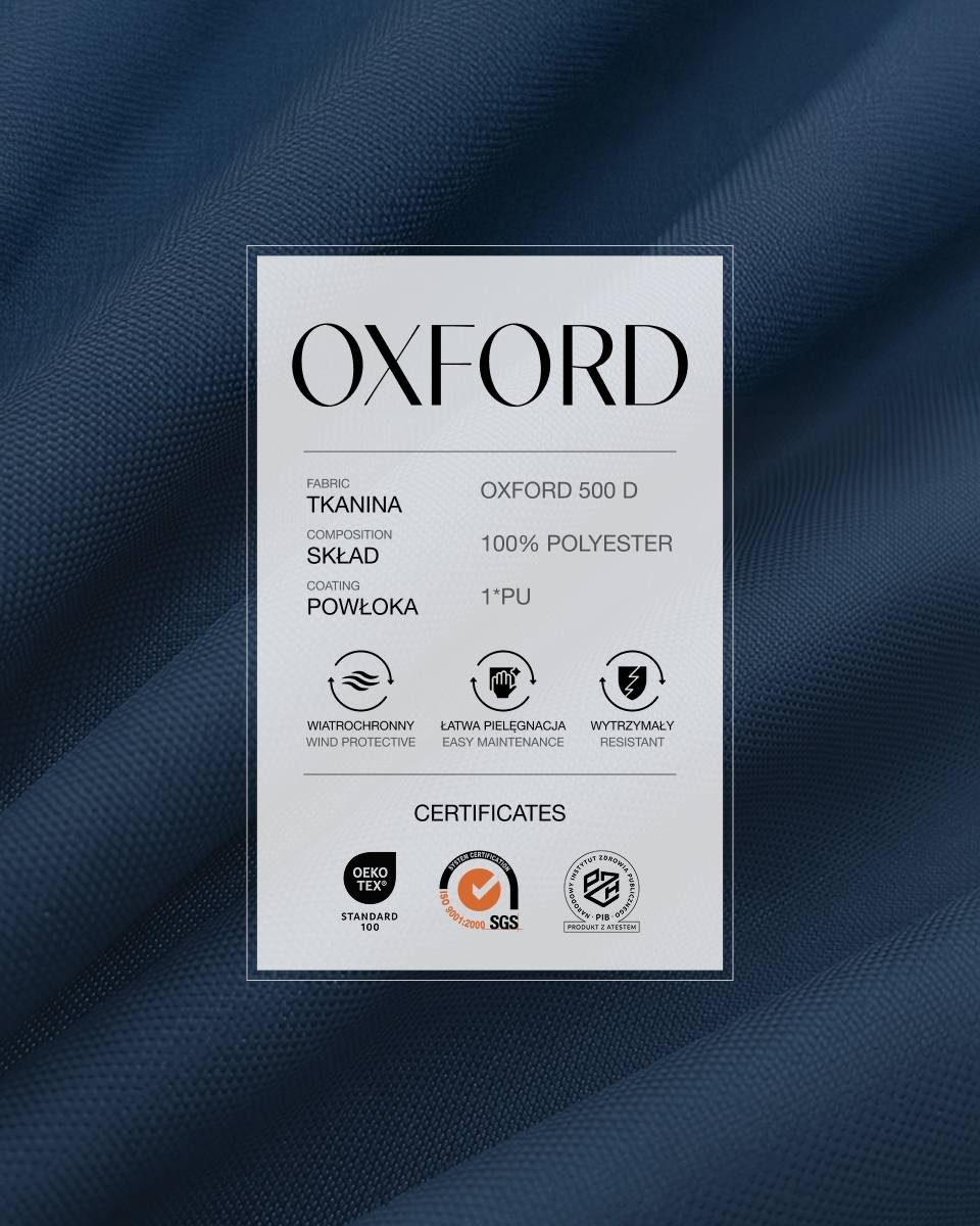 Tkanina poliestrowa Oxford 500D PU (558) granatowa