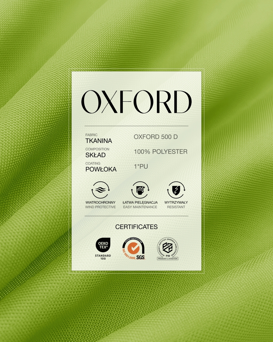 Polyester-Oxford-Stoff 500D PU (652) Kiwigrün Polyester-Oxford-Stoff 500D PU (652) Kiwigrün