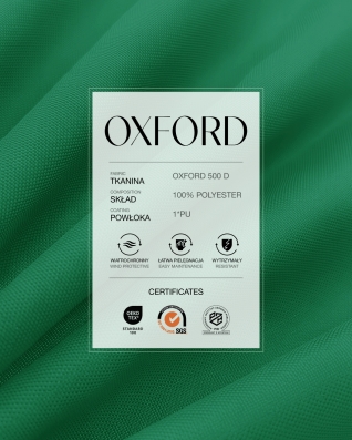 Oxford-Polyesterstoff 500D PU (878) Grün